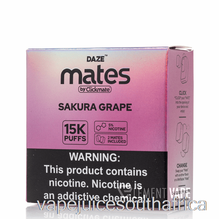 Vape Juice South Africa 7 Daze Mate Pods Sakura Grape